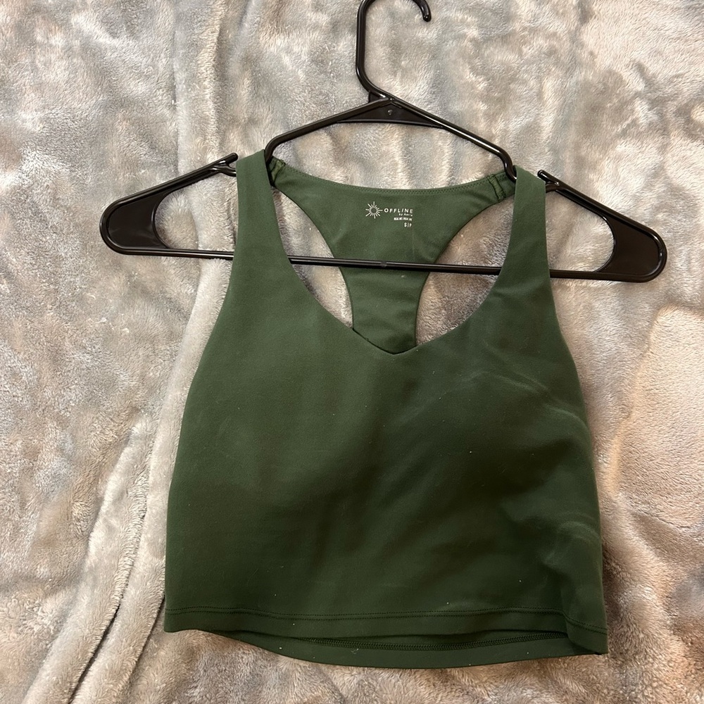 Aerie Green Tank Top
